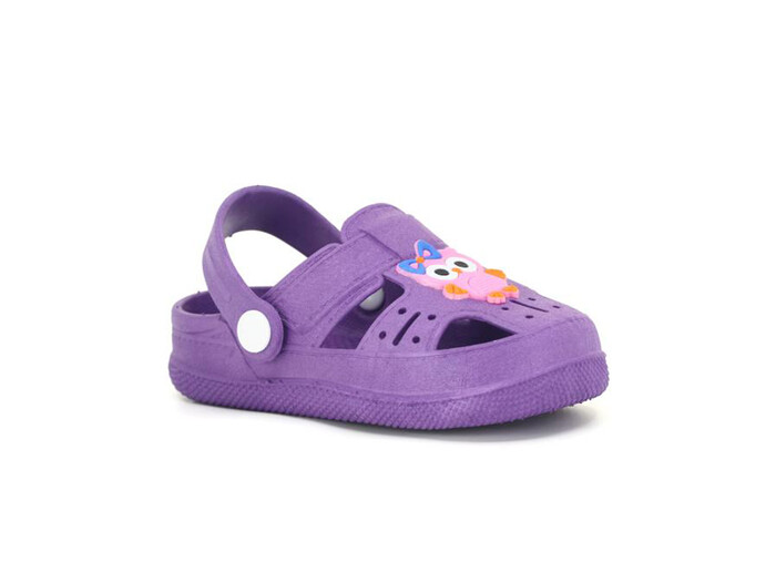 Daye Bebe BK01001 Hayvanlı Kaymaz Sandalet Lila