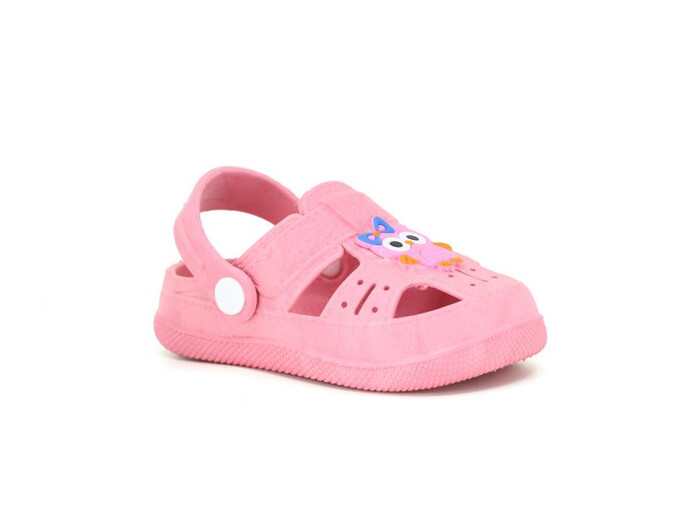 Daye Bebe BK01001 Hayvanlı Kaymaz Sandalet Pembe - Thumbnail