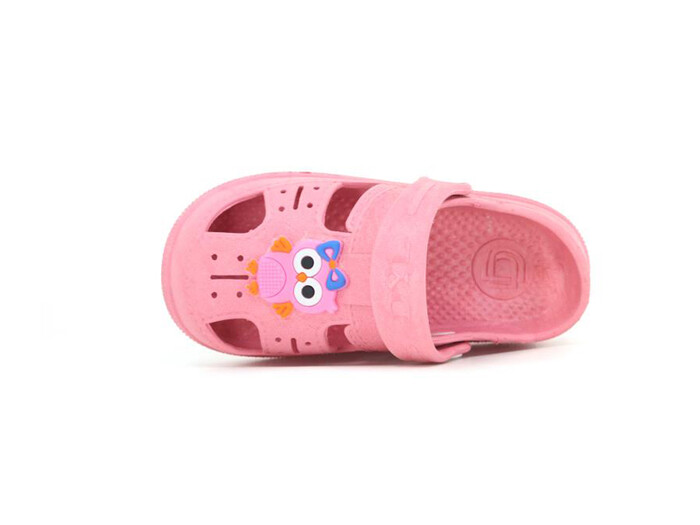 Daye Bebe BK01001 Hayvanlı Kaymaz Sandalet Pembe - Thumbnail