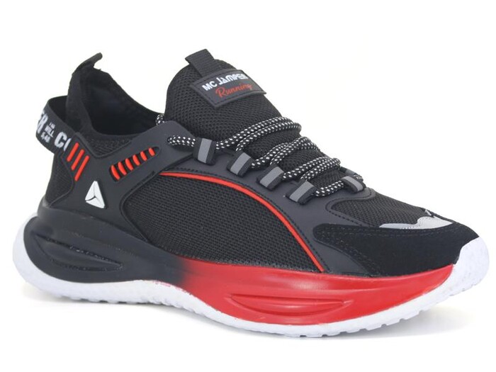 Marco Jamper Merdane 2216 Anorak Spor Ayakkabı Siyah - Beyaz - Kırmızı