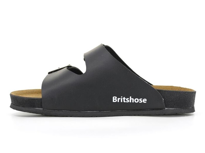 Poliva Zenne 2025 Britshose Çift Toka Birken Monta Günlük Terlik Siyah - Thumbnail