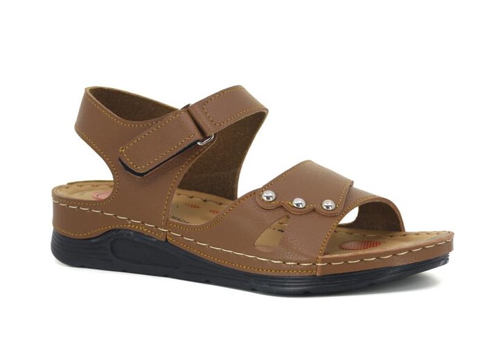 Serra Zenne 1104 Monta Lazer Sandalet Taba